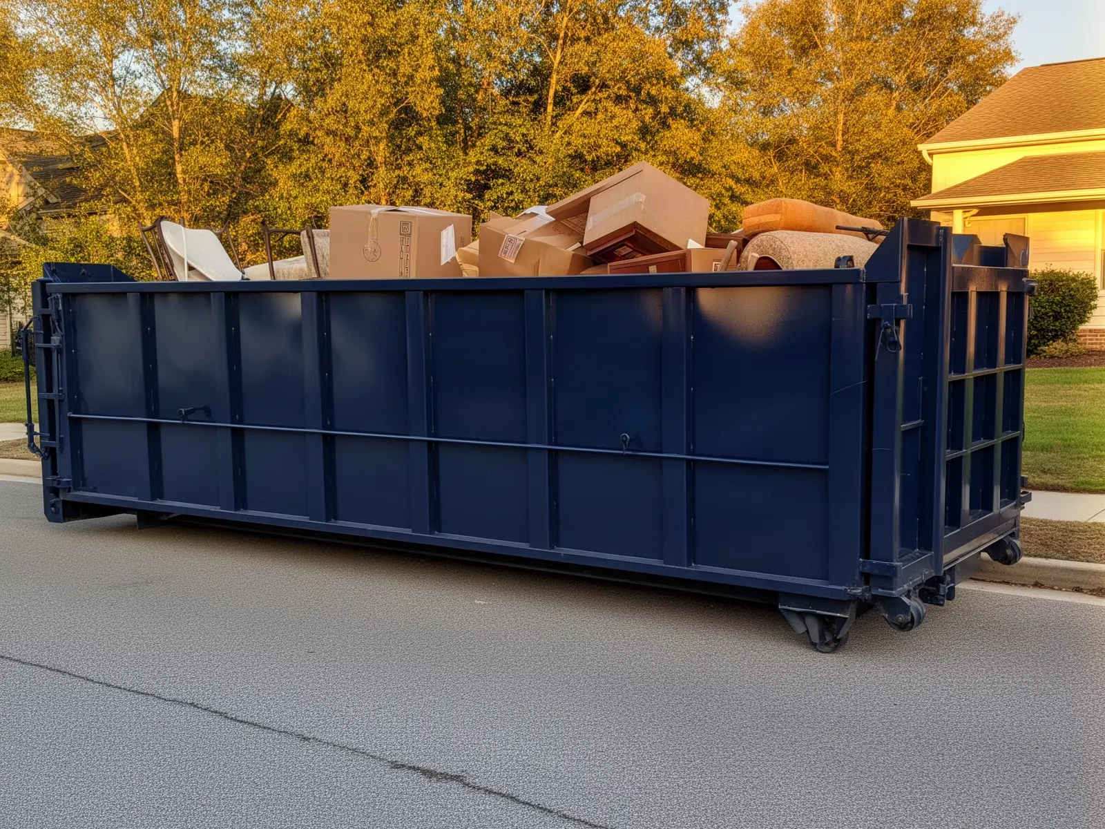 Roll-off dumpster from Willow Island Dumpster Rental in Viroqua, WI
